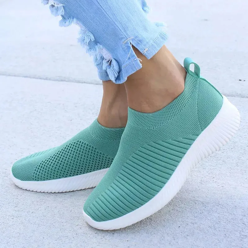 Knitted Sock Sneakers | Women’s Slip-On Loafers Flats