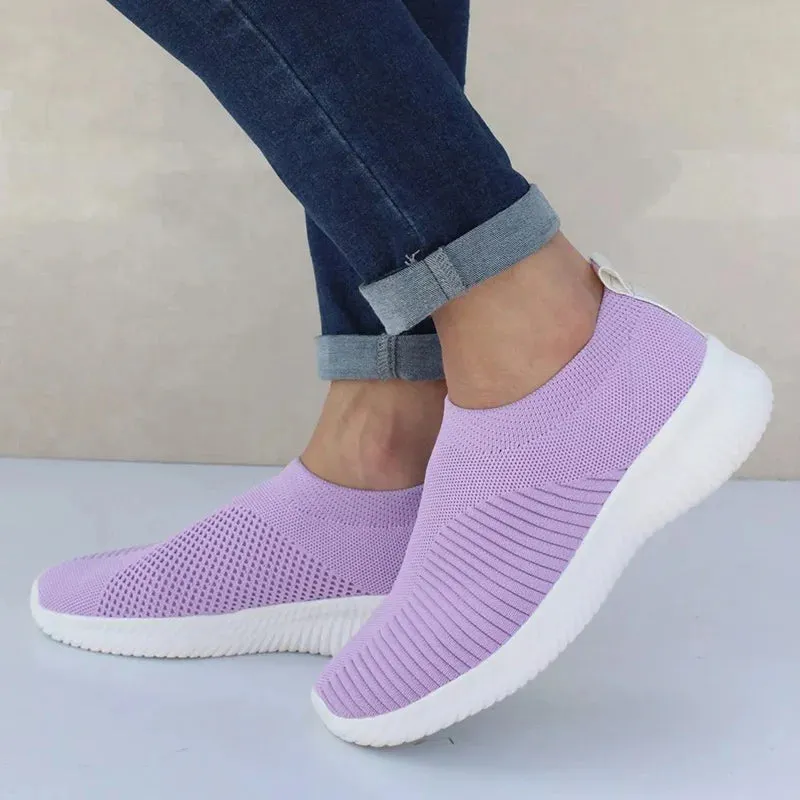 Knitted Sock Sneakers | Women’s Slip-On Loafers Flats