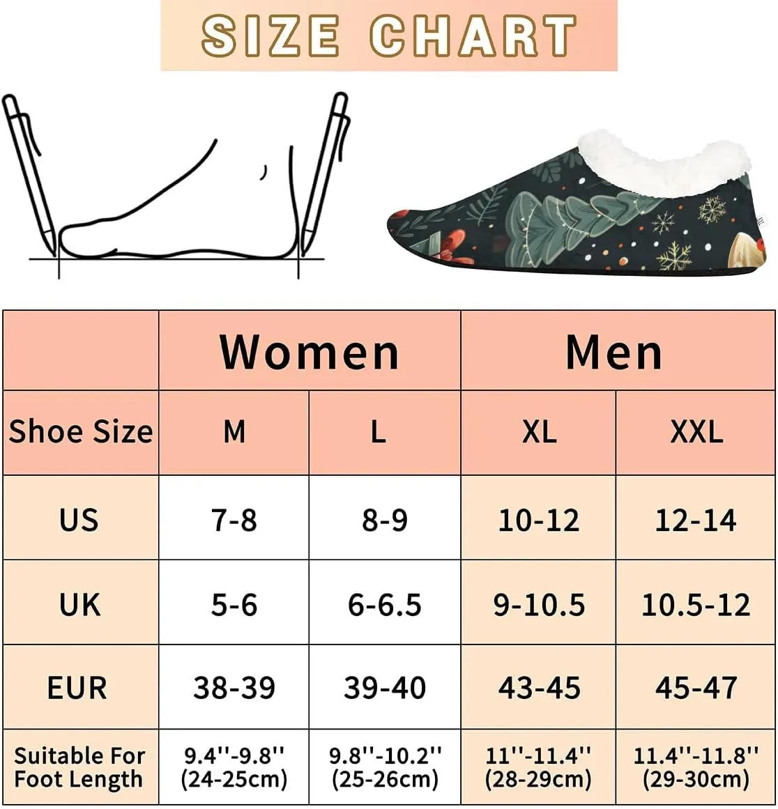 KOBLEN Green Tree Boxes Slippers for Women House Shoes with Fleece Lining Wide Comfy Full Slippers Lightweight Cozy Loafer with Rubber Sole Unisex Slippers Adults for Indoor Outdoor