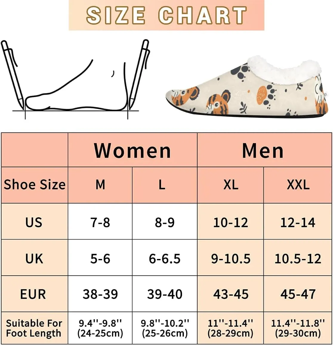 KOBLEN Tigers Paw Leaves Slippers for Women House Shoes with Fleece Lining Wide Comfy Full Slippers Lightweight Cozy Loafer with Rubber Sole Unisex Slippers Adults for Indoor Outdoor