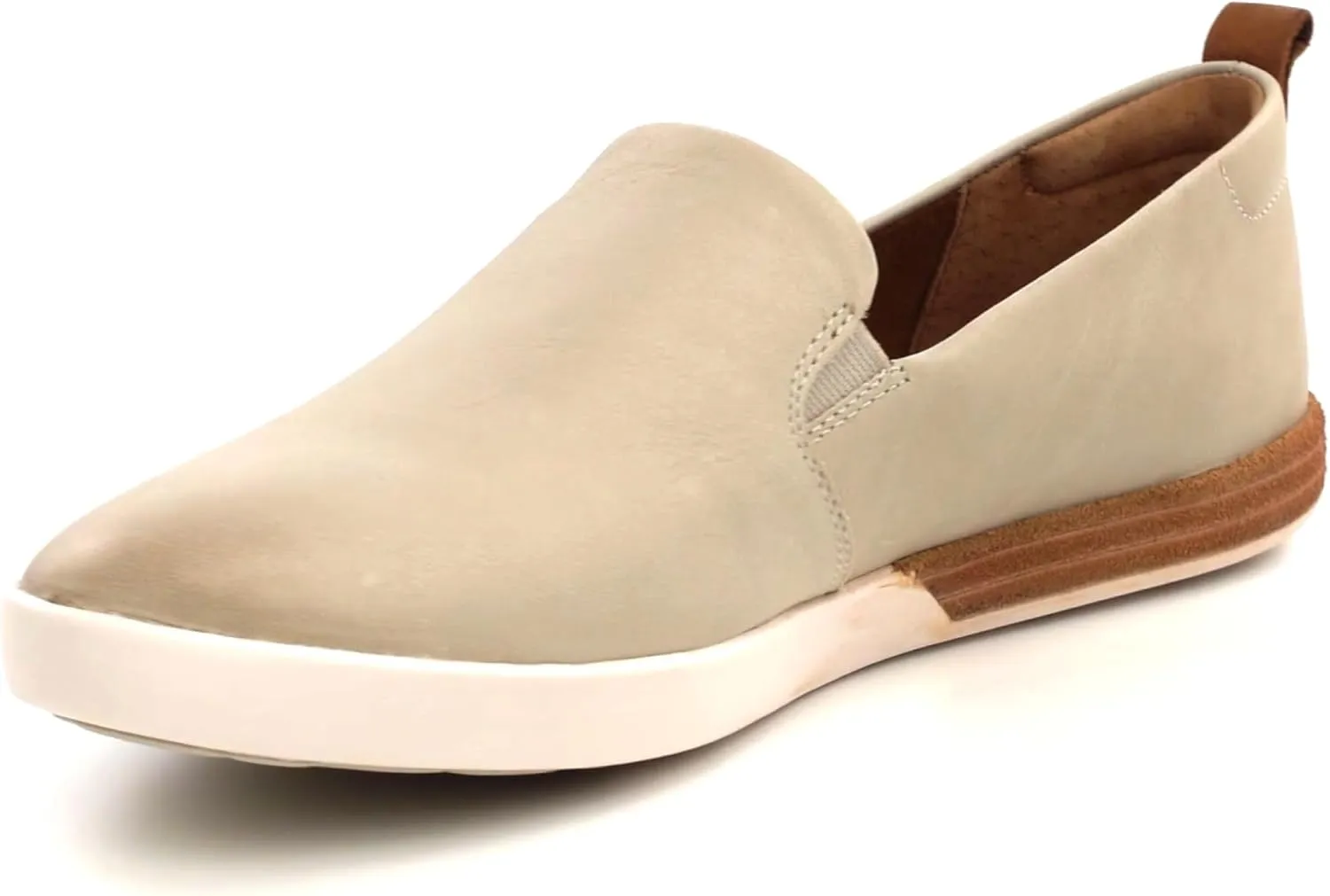 KORK-EASE Peyton Women's Slip-On - Hand-Finished Leather with Inset Stacked Heel Detail for a Unique Look