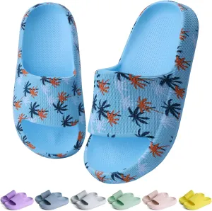 KOUECI Kids Cloud Slides Boys Girls Shower Slippers Slip on Slide Sandals Non-slip Summer Beach Pool Shoes