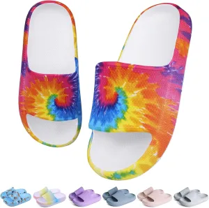 KOUECI Kids Cloud Slides Boys Girls Shower Slippers Slip on Slide Sandals Non-slip Summer Beach Pool Shoes