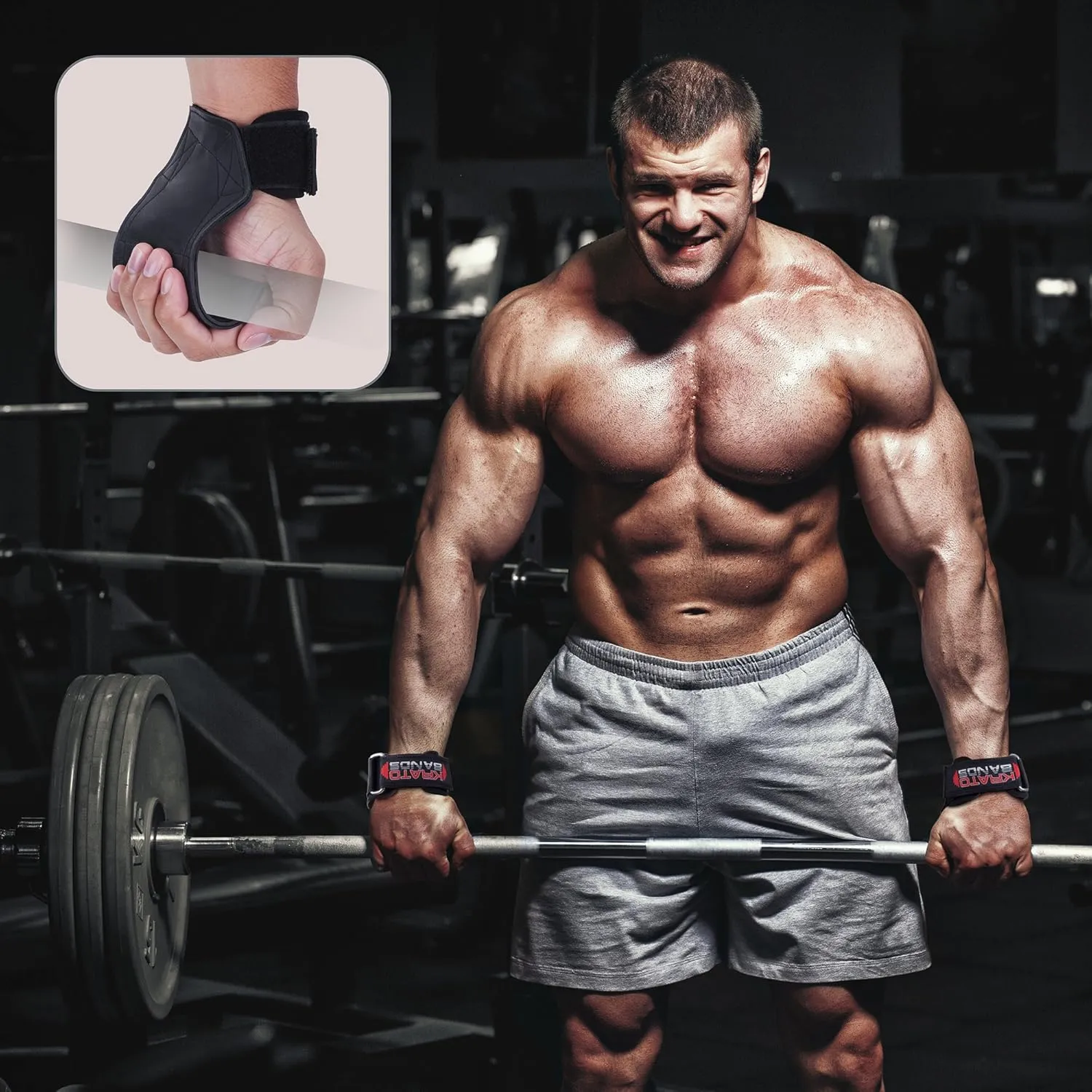 Krato Kevlar Lined Versatile Lifting Straps | Grips Bands