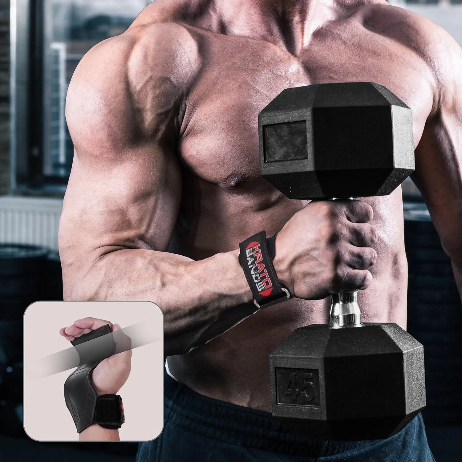 Krato Kevlar Lined Versatile Lifting Straps | Grips Bands
