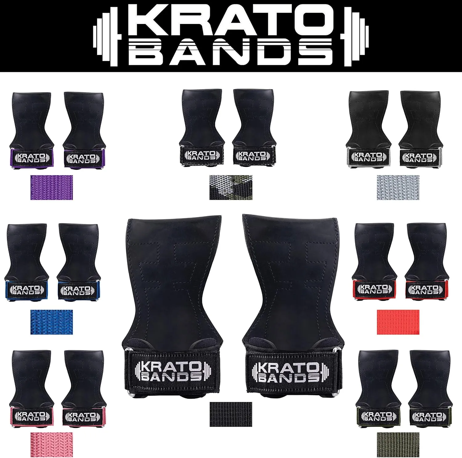Krato Kevlar Lined Versatile Lifting Straps | Grips Bands