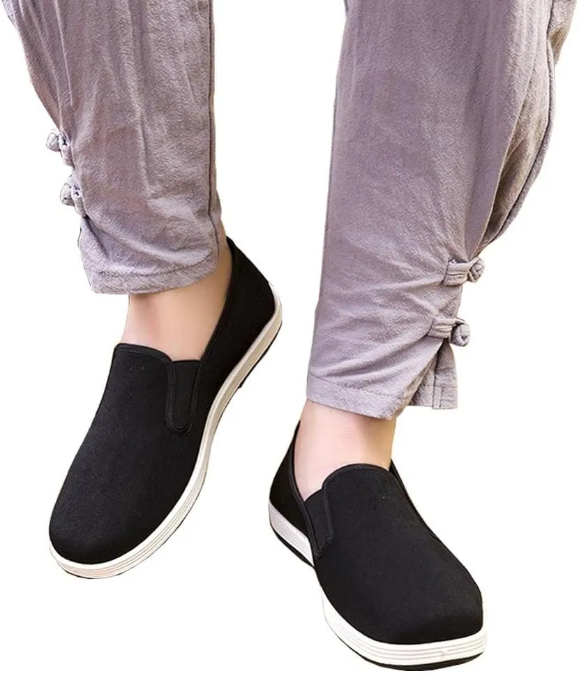 Kung Fu Shoes Slip-On Martial Arts Loafers & Driving Shoes with Rubber Sole