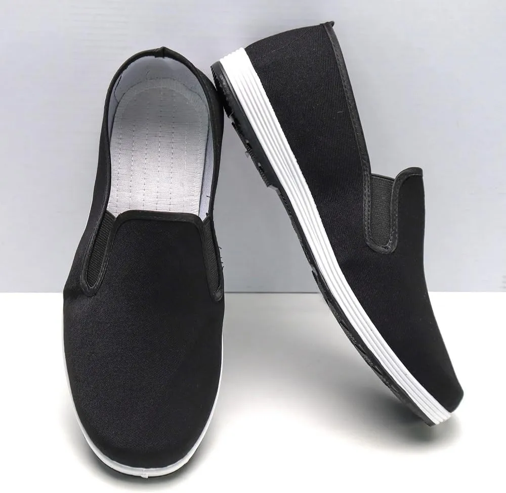 Kung Fu Shoes Slip-On Martial Arts Loafers & Driving Shoes with Rubber Sole