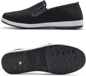 Kung Fu Shoes Slip-On Martial Arts Loafers & Driving Shoes with Rubber Sole