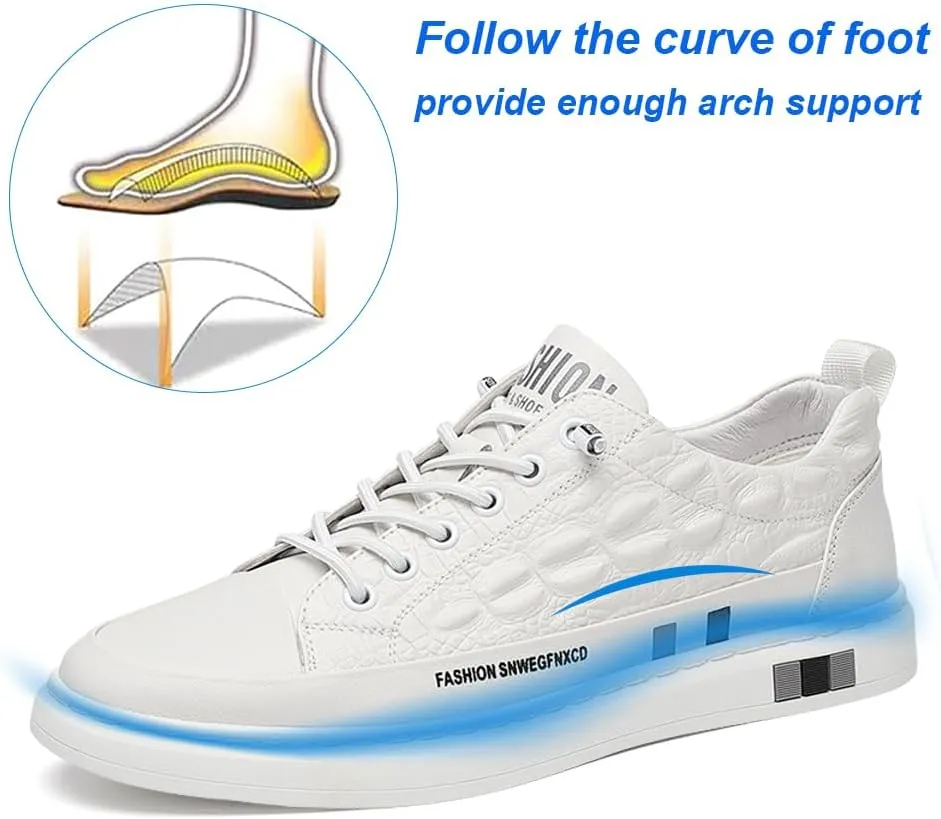 KUNWFNIX Mens Slip On Walking Shoes Non Slip Running Shoes Lightweight Workout Shoes Breathable Mesh Fashion Casual Sneakers