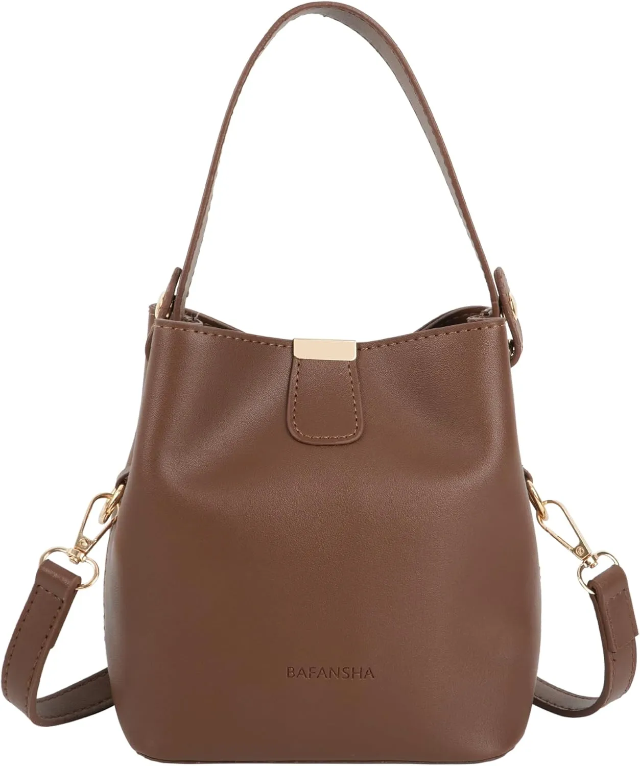 LABANCA Women Retro Alligator Bucket Bags Crocodile Pattern Designer Shoulder Bag Ladies PU Purse Crossbody Wallet Bag