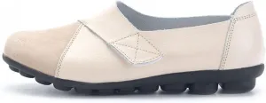Ladies Leather Slip On Flat Loafers,Low Top Casual Walking Nurse Shoes,Outdoor Versatile Trendy Driving Shoes.