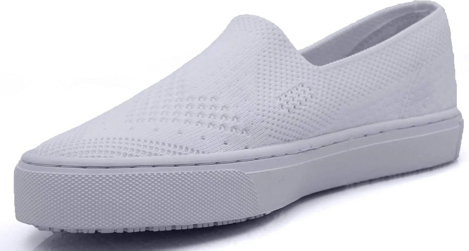 Laforst Jazz 3160 Womens Synthetic Slip Resistant Server Waitress Slip On Flats