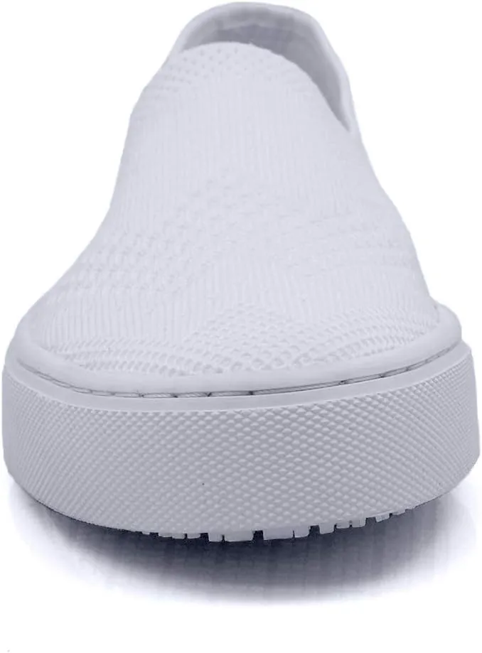 Laforst Jazz 3160 Womens Synthetic Slip Resistant Server Waitress Slip On Flats