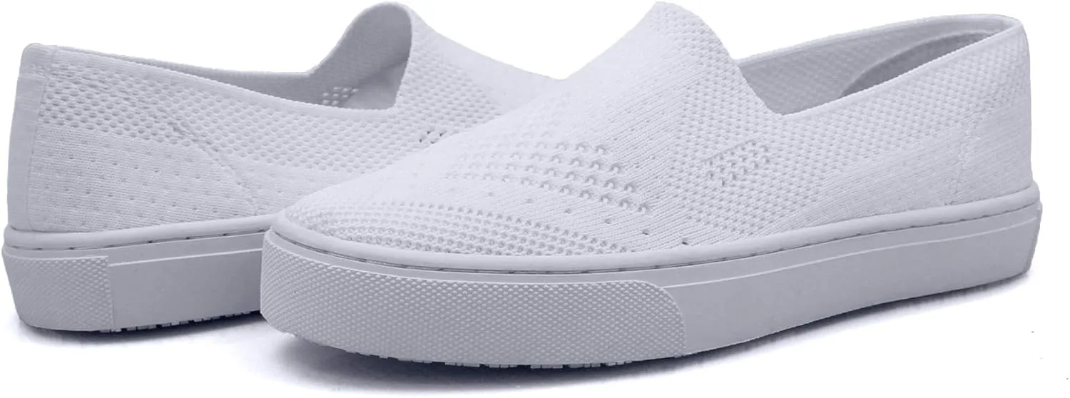Laforst Jazz 3160 Womens Synthetic Slip Resistant Server Waitress Slip On Flats