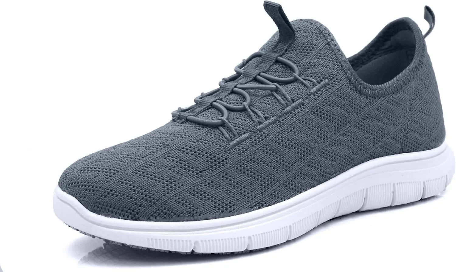 Laforst Jewel Womens Synthetic Mesh Upper Lace Up Nonslip Server Waitress Slip On Sneaker Free Socks