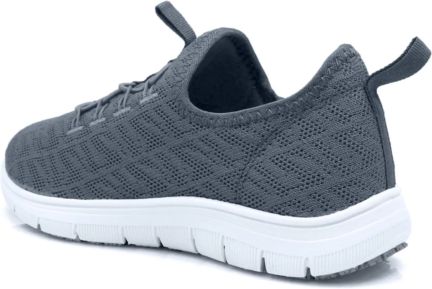 Laforst Jewel Womens Synthetic Mesh Upper Lace Up Nonslip Server Waitress Slip On Sneaker Free Socks