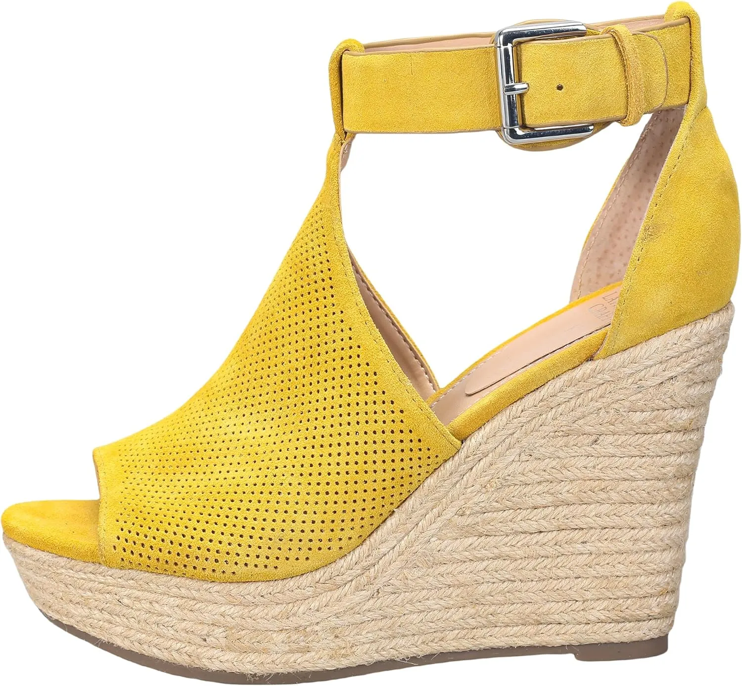 landing craft Women's Peep Toe Platform Sandals Summer Adjustable Buckle Ankle Strap Espadrilles Wedge Sandals