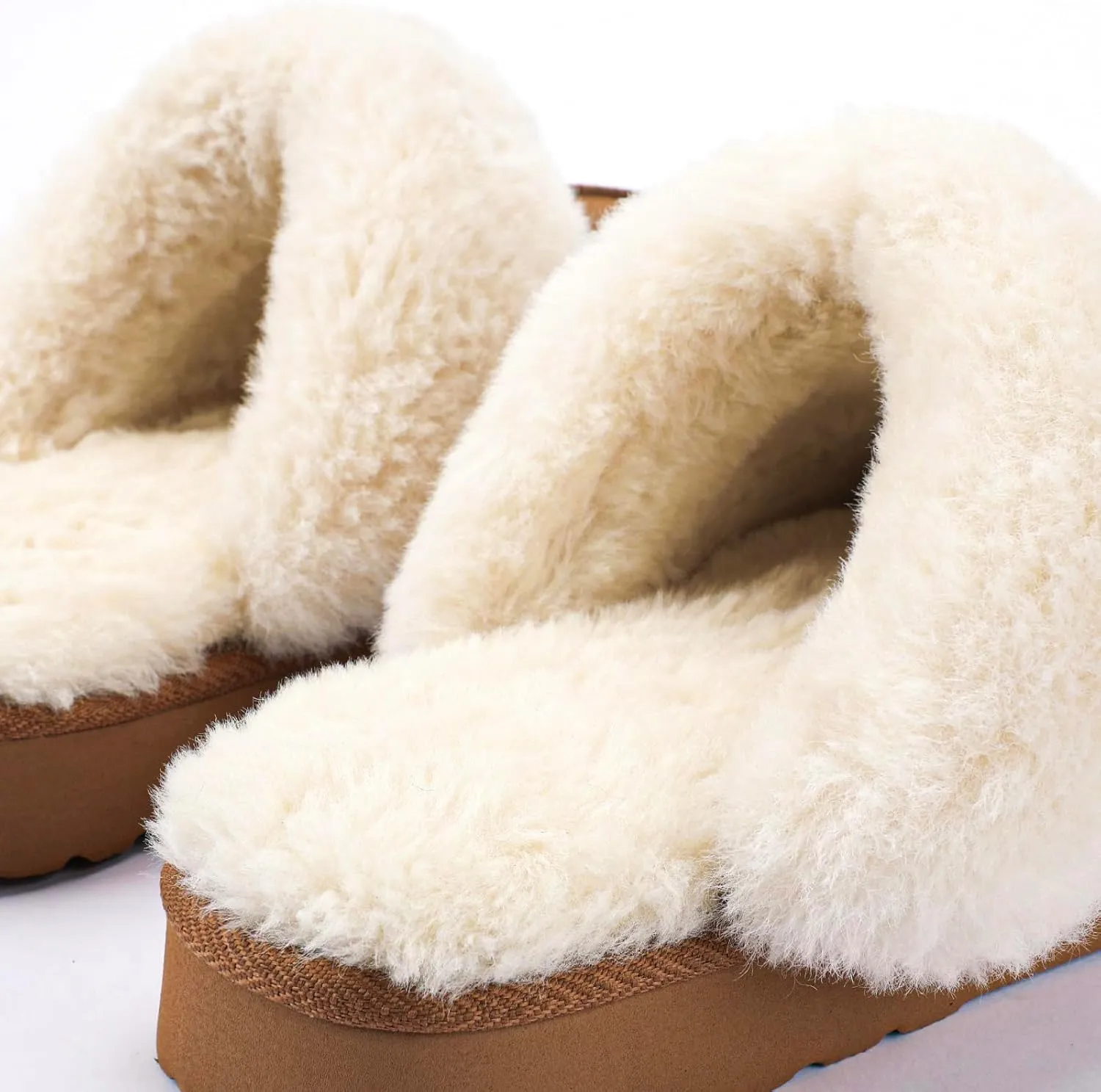 LazyStep Women's Fuzzy House Slippers, Slip on Warm Indoor and Outdoor House Shoes