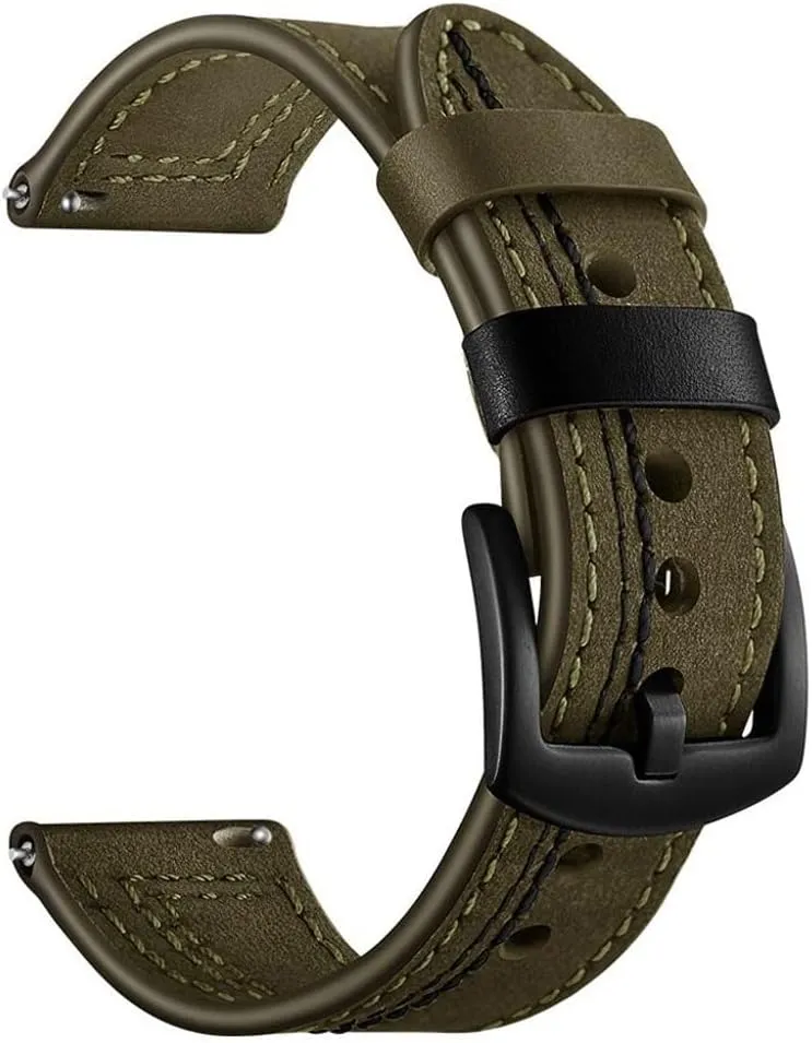 Leather Straps Wrist Straps Smart Watch Straps for Universal Leather Straps Leather Matching Straps(D,22mm)