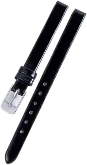 Leather Watchbands for Women's Watch Accessories Thin Watch Strap Wrist Belt with Pin Buckle(Gray)