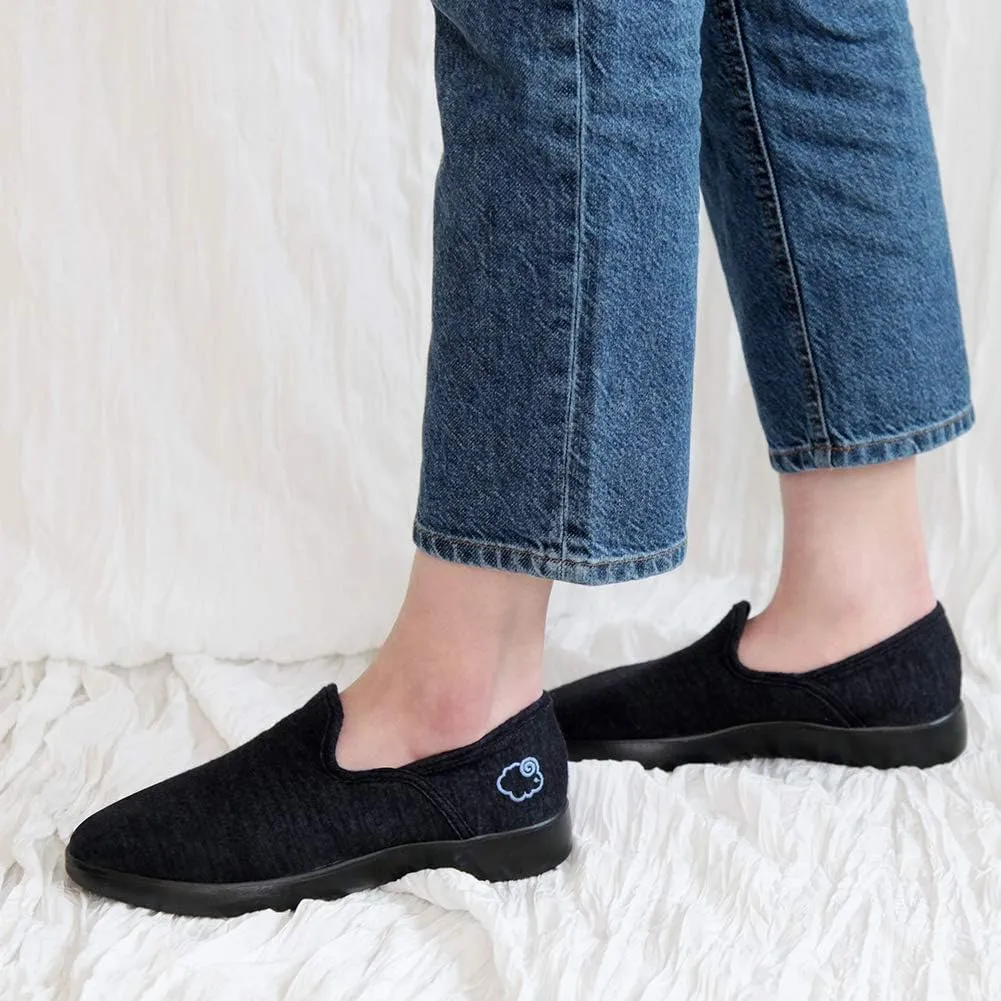 LeMouton Women's Wool Shoes Comfortable Lightweight Walking Casual Slip on