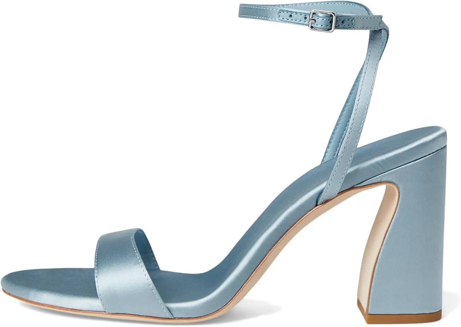 Loeffler Randall Women's Malia Curved Heel Simple Sandals with Ankle Wrap