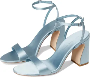 Loeffler Randall Women's Malia Curved Heel Simple Sandals with Ankle Wrap