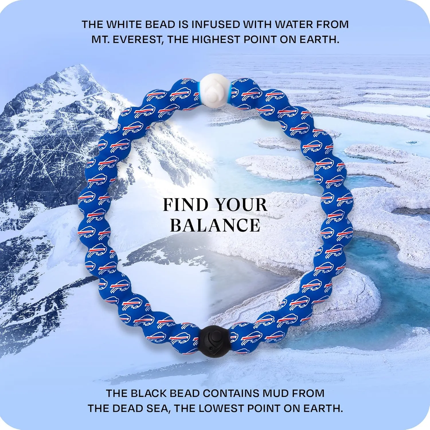 Lokai NFL Football Collection Beaded Bracelets for Men & Women - Silicone Jewelry Fashion Bracelet Slides-On for Comfortable Fit