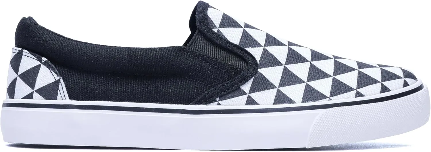 Low-Top Slip Ons Women's Fashion Sneakers Casual Canvas Sneakers for Women Comfortable Flats Breathable Padded Insole Slip on Sneakers Women Low Slip on Shoes