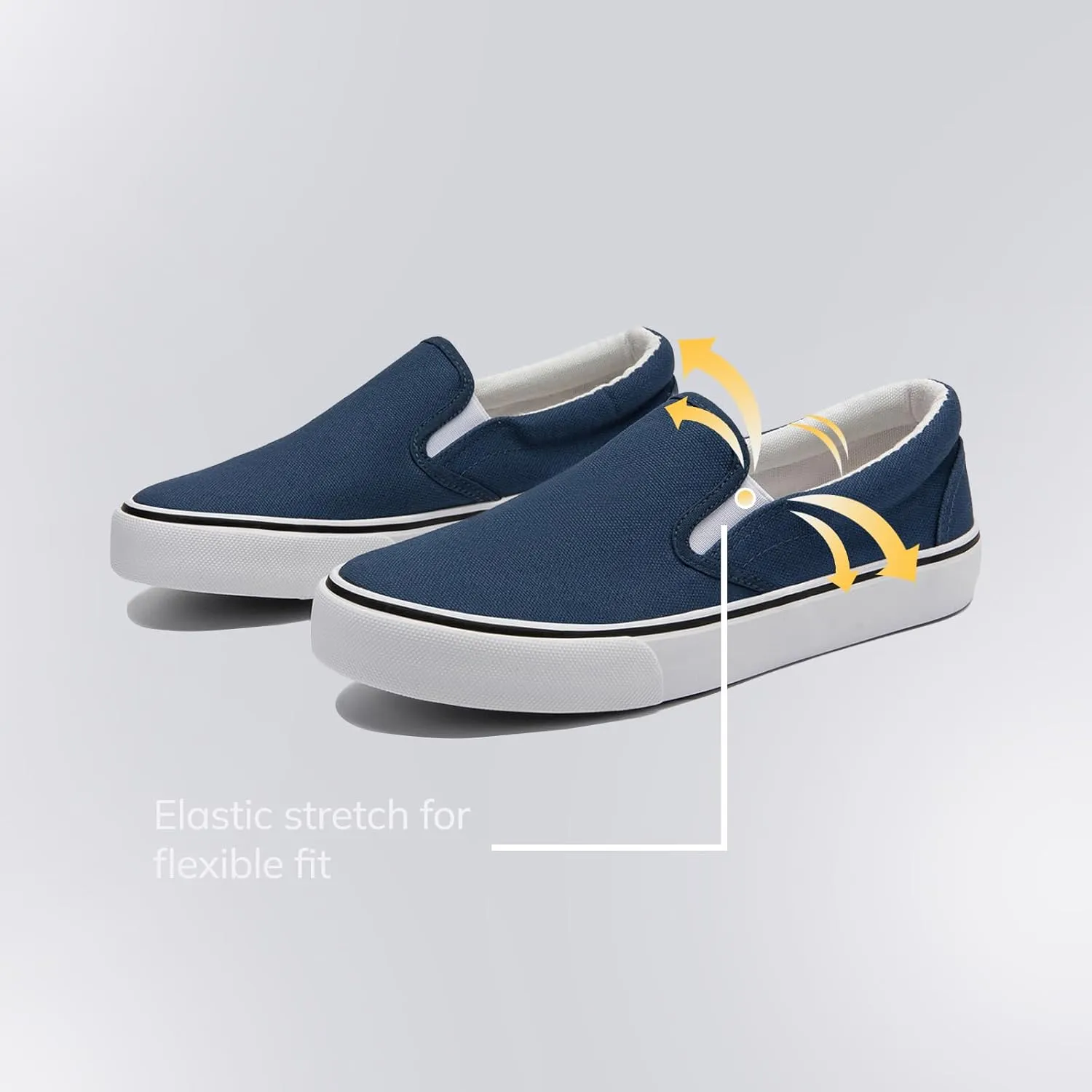 Low-Top Slip Ons Women's Fashion Sneakers Casual Canvas Sneakers for Women Comfortable Flats Breathable Padded Insole Slip on Sneakers Women Low Slip on Shoes