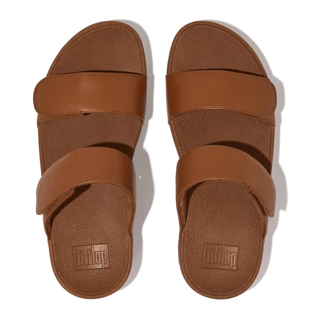 LULU Adjustable Leather Slides