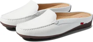 Marc Joseph New York Briarwood Court - Shoes for Women - Leather Upper - Slip-On Style - Synthetic Outsole White Grainy 10 M