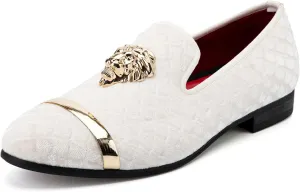 Meijiana Men's Loafers Lightweight Slip-On Moccasins Stylish Dress Shoes Breathable Tassels Loafers