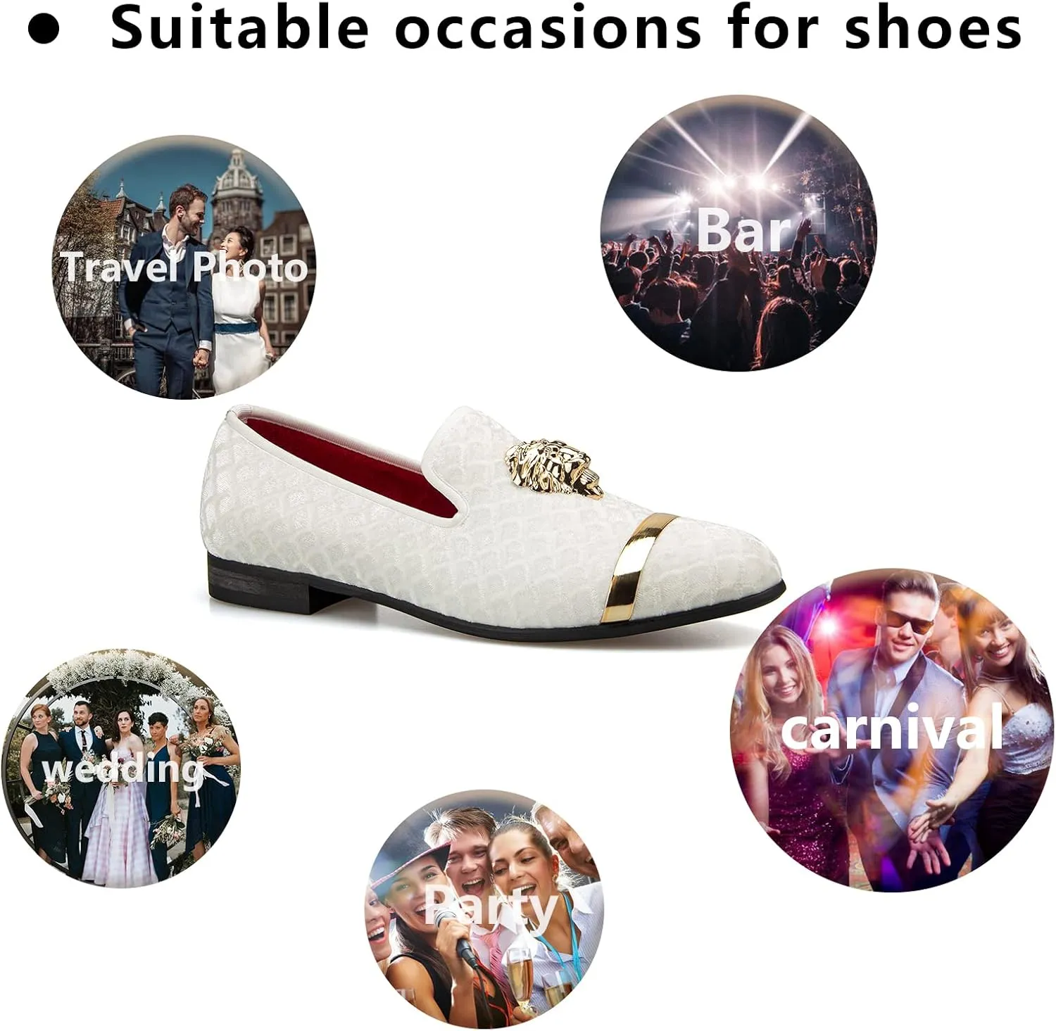 Meijiana Men's Loafers Lightweight Slip-On Moccasins Stylish Dress Shoes Breathable Tassels Loafers