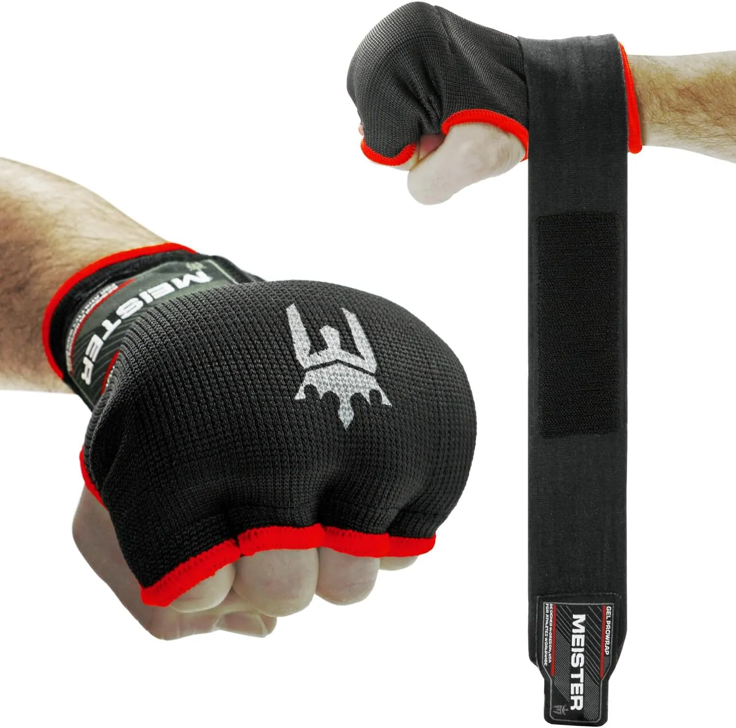 Meister Gel-Padded ProWrap Inner Hand Wrap Gloves (Pair)