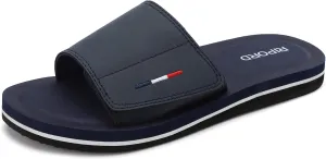 Mens Adjustable Slides Sandals Slip On Sandals Comfortable Athletic Anti-Slip Slides