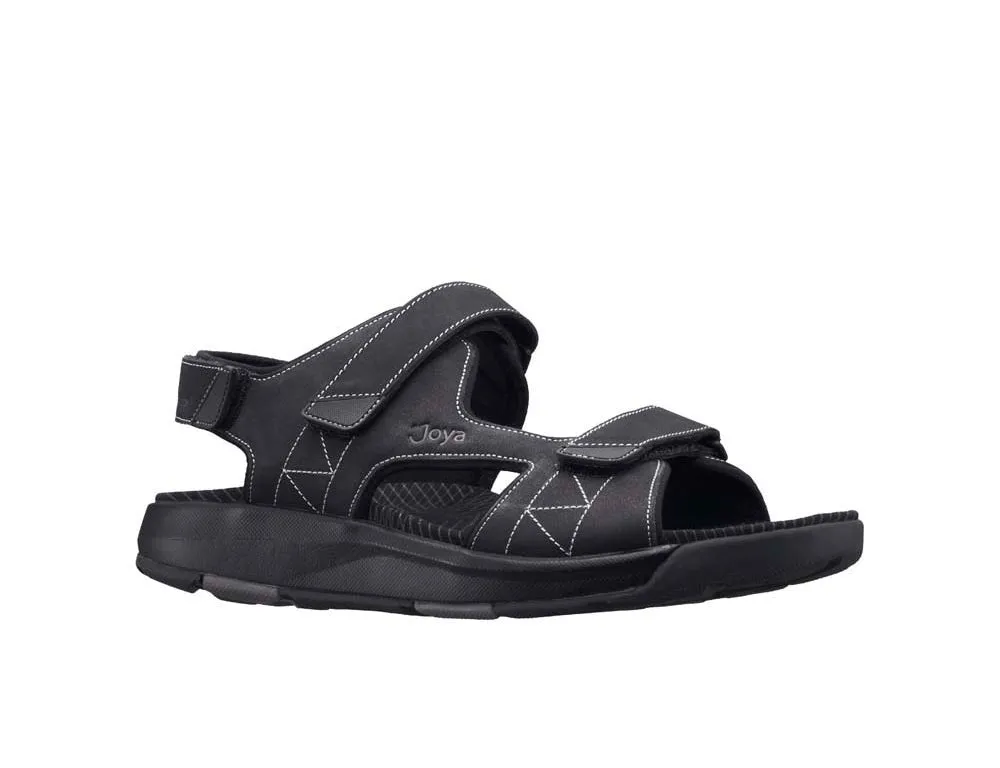 Mens Alexander Black Adjustable Active Sandals
