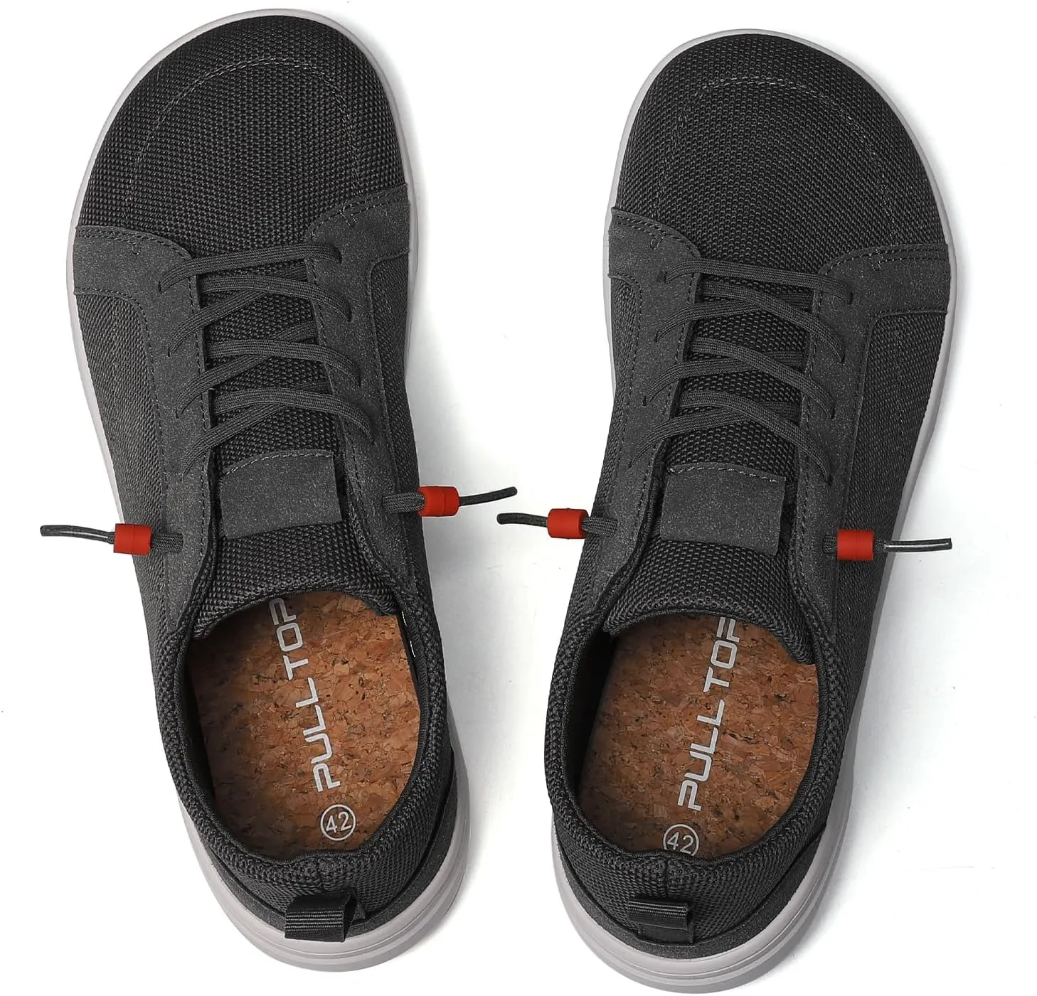 Men's Barefoot Wide Toe Box Shoes - Minimalist Barefoot Shoes with Zero Drop Sole Extra Wide Slip on Walking Shoes for Men