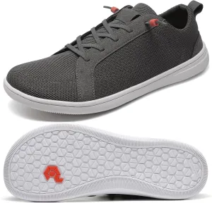 Men's Barefoot Wide Toe Box Shoes - Minimalist Barefoot Shoes with Zero Drop Sole Extra Wide Slip on Walking Shoes for Men