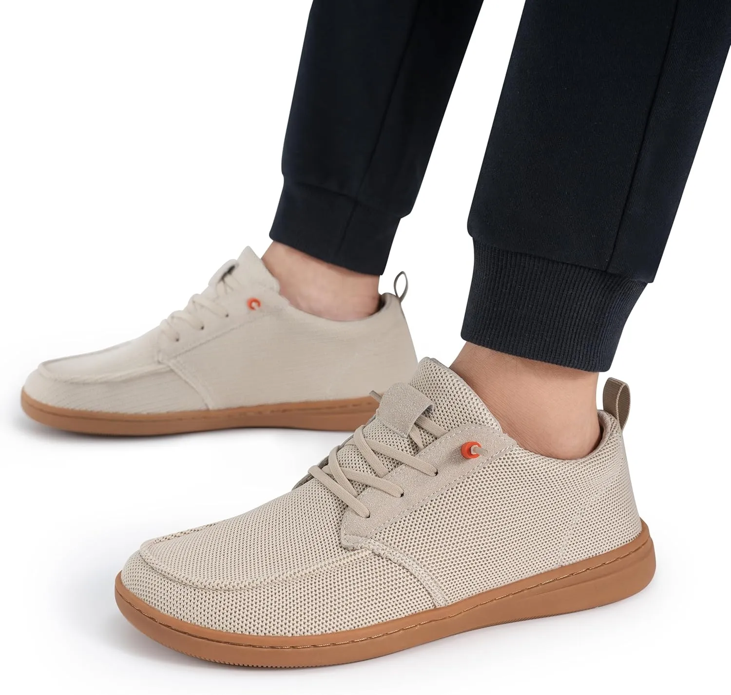 Men's Barefoot Wide Toe Box Shoes - Minimalist Barefoot Shoes with Zero Drop Sole Extra Wide Slip on Walking Shoes for Men