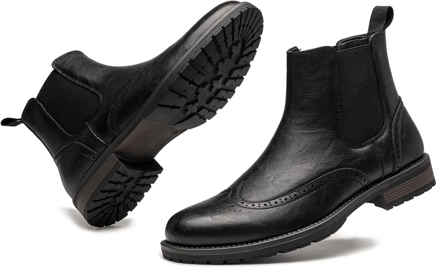 Men's Chelsea Boots Slip-on Formal Dress Boots for Men Casual Ankle Men Boots