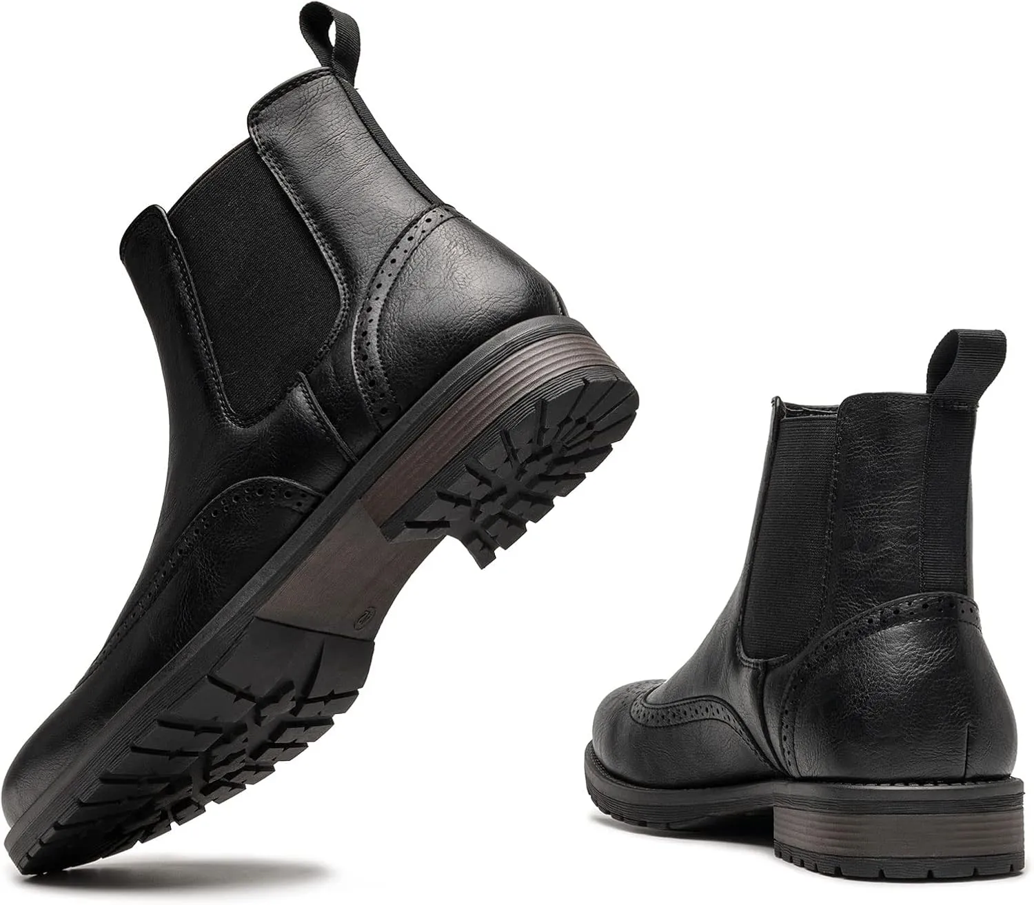 Men's Chelsea Boots Slip-on Formal Dress Boots for Men Casual Ankle Men Boots