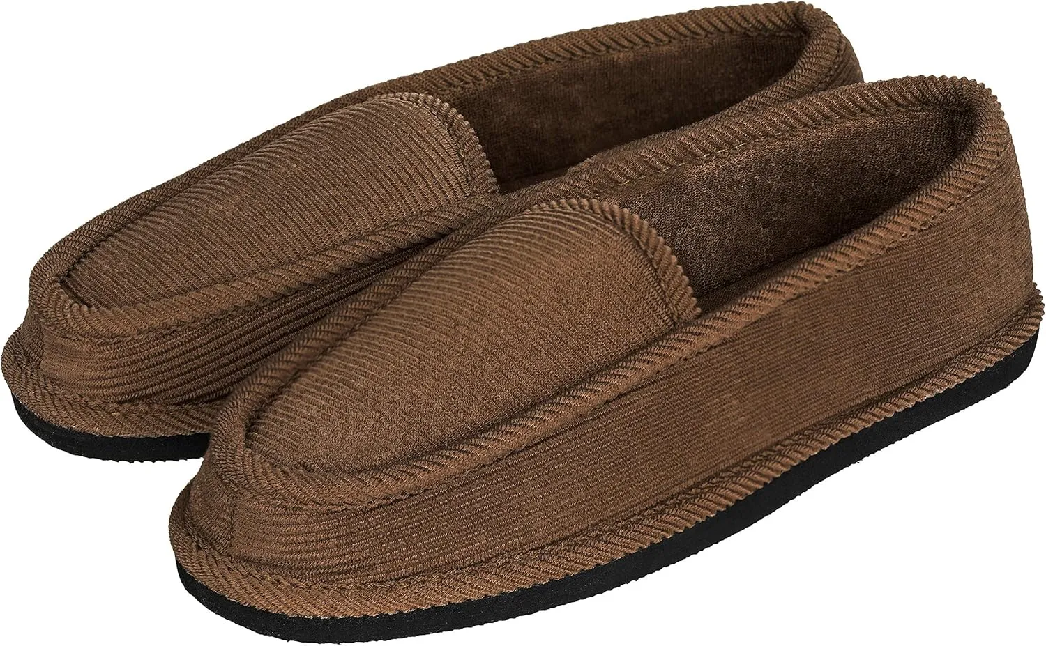 Men's Corduroy House Slippers Moccasins Loafers Slip-on Shoes