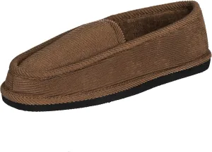 Men's Corduroy House Slippers Moccasins Loafers Slip-on Shoes