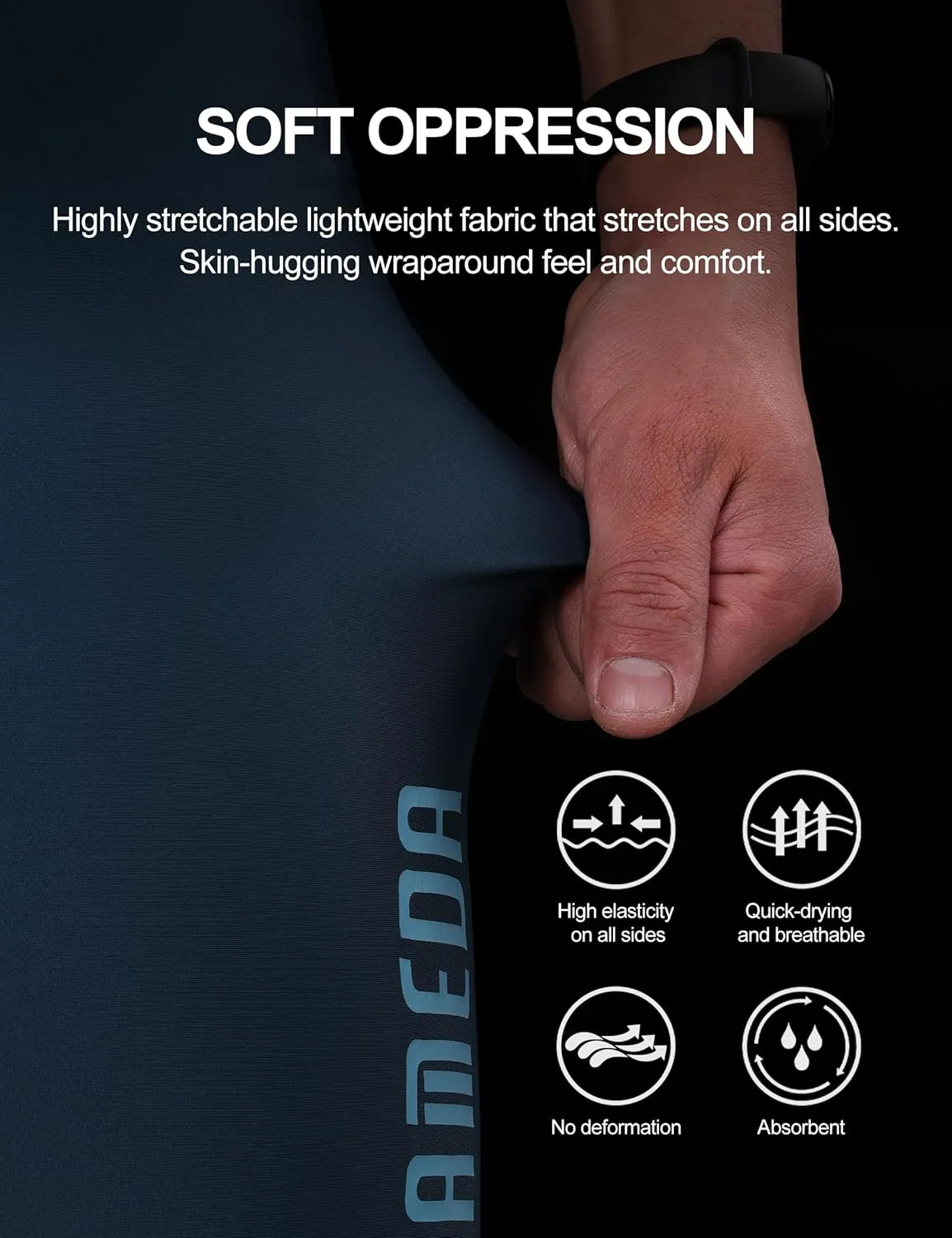 Mens Cycling Bib Shorts,Padded Breathable Bike Shorts Men Lightweight Bicycle Bibs Bike Tight for Road Gravel Biking