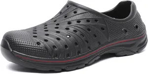 Men's Garden Shoes Slip on Breathable EVA Shower Water Shoes Garden Clogs for Outdoors Quick-Drying Clog Summer Pool Sandals Anti-Slip Beach Shoes