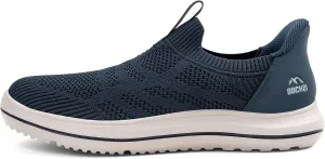 Men’s Hands Free Slip On Walking Shoes Lightweight Athletic Non Slip Sneakers Comfortable Breathable Knit Slip in Casual Shoes