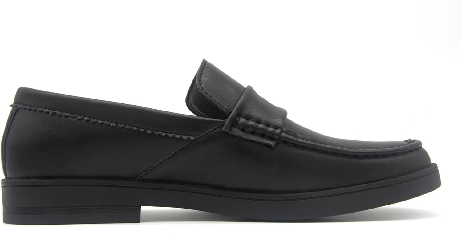 Men's Leather Penny Loafers Slip-on Casual Classic Lightweight Dress Shoes for Men