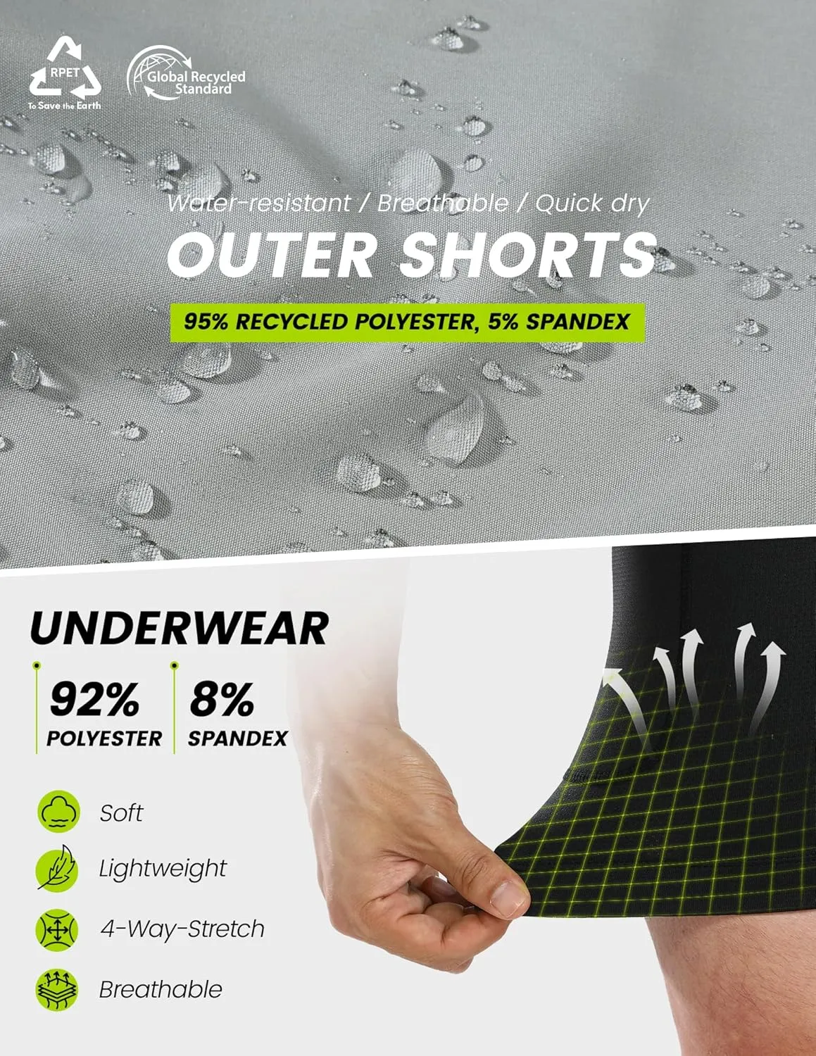 Men's Mountain Bike Shorts 4D Padded Cycling Bicycle Biker Riding Loose-fit Gel Padding MTB Shorts Zipper Pockets